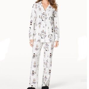 NWT Soma Celebration Embraceable Long Sleeve PJ Pajama Set ~ SMALL